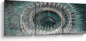 Szökőkút képe (órával) (90x30 cm)