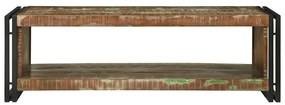 Dohányzóasztal Barna 120 x 50 x 38 cm tömör újrahasznosított fa