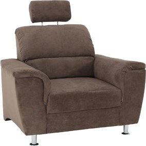 Fotel, barna szövet, SANTIAGO