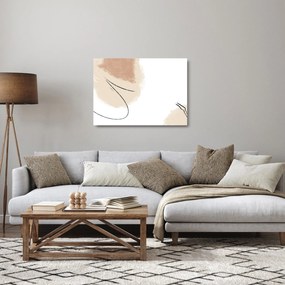Üveg kép - Fehér absztrakció (70x50 cm)