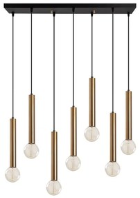 Kábeles csillár TEMPO 7xE27/40W/230V aranyszínű