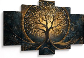 Kép – Arany aurájú fa (150x105 cm)