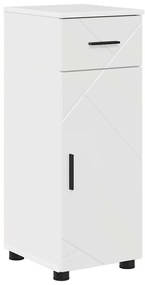 Fürdőszoba bútor szett 5 pcs Magasfényű fehér 30 x 35 x 192 cm