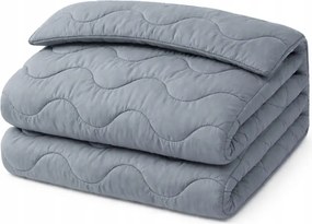 Szürke négyévszakos paplan 220x200 antiallergén meleg Lengyel Prémium minőség