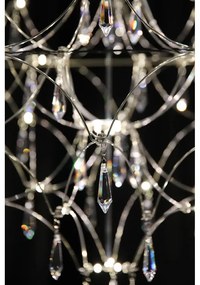 Ezüstszínű LED függőlámpa ø 80 cm Efesos – Markslöjd