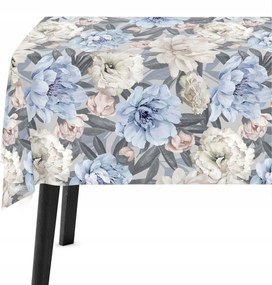 Abrosz asztalra 140x180 Virágok Kék 9251