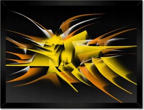 Poszterek keretben 40x30 Sárga narancssárga tüskék