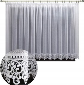 Függöny batiszt kész gipiurával 250x140 cm fehér