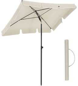 napernyő 200 x 125 cm, UV-védelem UPF 50+ -ig, kerti esernyő, összecsukható