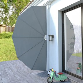 szürke összecsukható terasz oldalárnyékoló 200 cm
