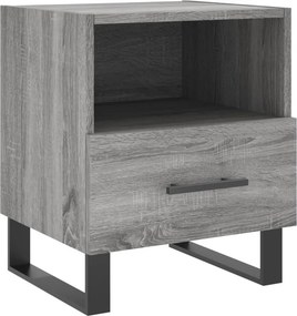 vidaXL szürke sonoma színű szerelt fa éjjeliszekrény 40 x 35 x 47,5 cm