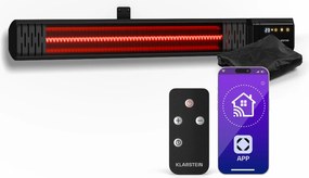 Klarstein Phantom infravörös fali fűtőtest | 2000 W | 15 m² | Erőteljes és vékony | 84 cm x 10 cm