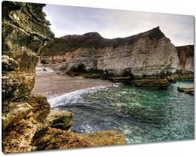 Vászonkép 100x70 Hullámok a tengerparton