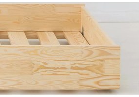 Natúr színű borovi fenyő gyerekágy ágyráccsal 90x160 cm Roma – Adeko