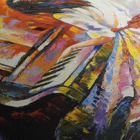 Kép - Egy nő zongorázása (órával) (90x30 cm)