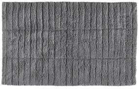 Tiles szürke pamut fürdőszobai kilépő, 80 x 50 cm - Zone