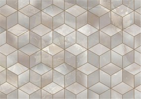 Fotótapéta Flizelin az Otthon szobájába 3D geometrikus mozaik 312x219