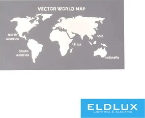 UNIVERSO térkép fali lámpa LED 13w 1040lm CCT IP20 285x160mm fehér