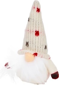 Manó kötött sapka dekoratív plüss Karácsonyi figura 15cm