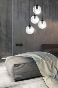 Emibig modern függeszték cosmo fekete átlátszó emi711/4prem
