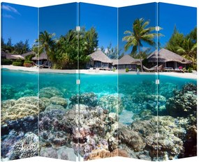 Paraván - Tengerpart a trópusi szigeten (210x170 cm)