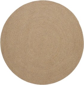 Bézs kerek kültéri-beltéri szőnyeg újrahasznosított szálakból ø 150 cm Despas – Kave Home