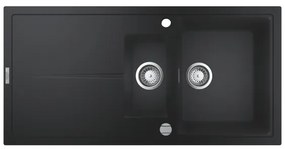 GROHE 31642AP0 - K400 konyhai mosogató 1000 × 500 mm gránit/fekete
