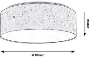 Rabalux - LED mennyezeti lámpatest LED/22W/230V szürke