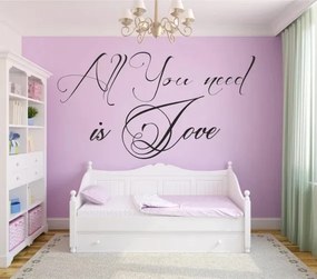 Fali matrica ALL YOU NEED IS LOVE 100 x 200 cm
