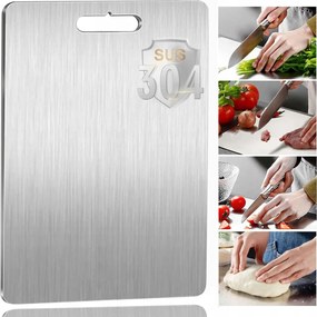 Rozsdamentes acél halhús vágódeszka 29x20 cm Ökológiai
