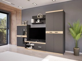 Varenna szekrénysor (Antracit-Artisan) modern