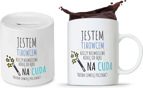 Kamionosoknak Ajándék Persely Szett Bögre fényképes nyomtatással