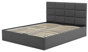 TORES kárpitozott ágy matrac nélkül (160x200 cm) Sötétszürke