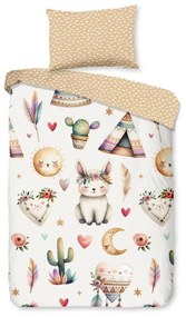 Bézs pamut gyerek ágyneműhuzat babaágyhoz 100x135 cm Luz – Good Morning