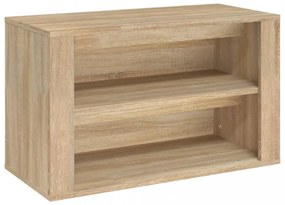 sonoma tölgy színű szerelt fa cipőtartó 75x35x45 cm