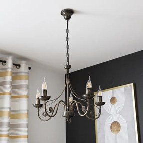 Csillár láncon DONATO 5xE14/40W/230V