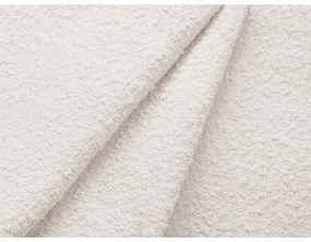 Fehér buklé fotel Poppy – Micadoni