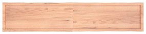 világosbarna kezelt tömör asztallap 200x40x(2-6) cm