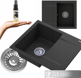 Egymedencés gránit mosogató Top mosogató szett szifon impregnáló 3az1ben