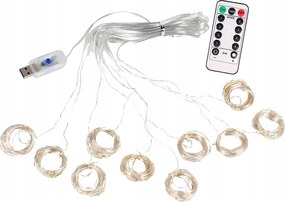 Verk 26210 KarĂĄcsonyi fĂ©nyfĂŒggöny Usb, 300 Led 3m, meleg fehĂ©r