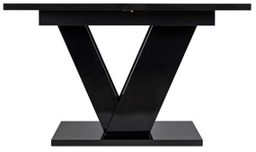 Clark étkezőasztal 120 cm black gloss glamour