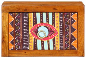 Éjjeli szekrények 2 db 35x30x22 cm Tömör akácfából
