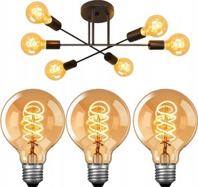 Led izzó E27 Filament 4W 2200K Meleg Dekoratív Izzó