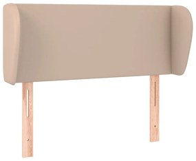 cappuccino műbőr szárnyas fejtámla 103x23x78/88 cm