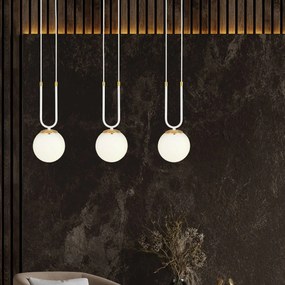 Emibig modern függeszték glam fehér emi1115/3