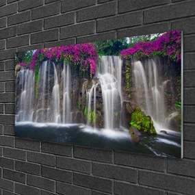 Fali üvegkép vízesés Természet 100x50 cm