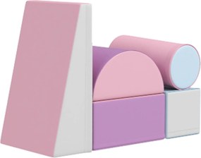 HOMCOM 5 db-os Foam Építőkocka Gyerekeknek - Puhaszivacs Blokkok Mászáshoz és Építéshez - Óriás Puhaszivacs Építőkészlet Csecsemőknek és Kisgyermekekn