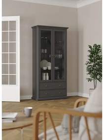 Szürke tálalószekrény 96x201 cm Paris – Tvilum