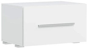 5 részes, fehér fali TV állvány szett LED világítással