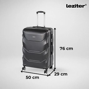TraveLux Max IX gurulós bőrönd szett fekete